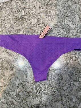 Victoria's Secret Violet Ribbed Thong